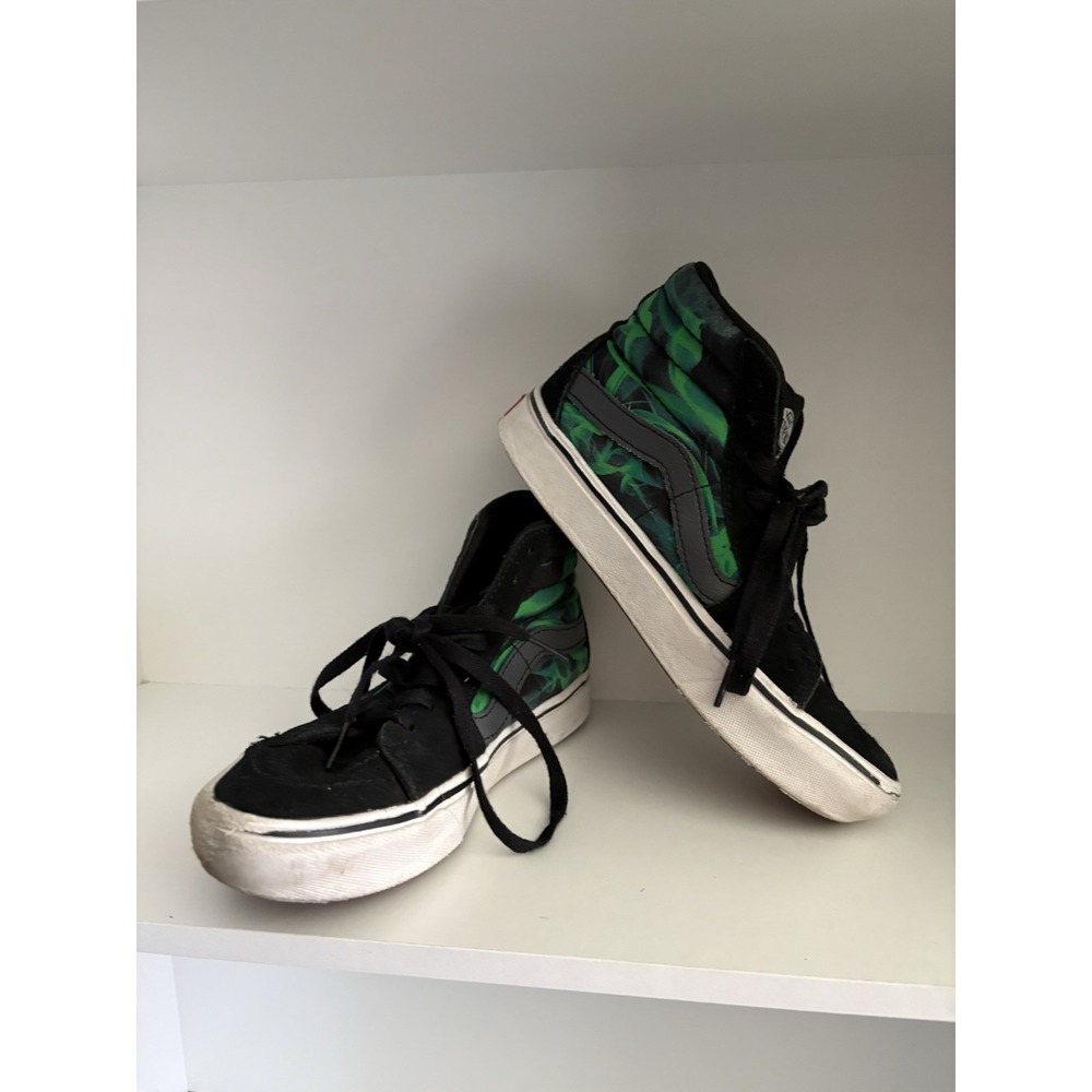 Hightop Green Design Vans Men's 4 Womens 5.5